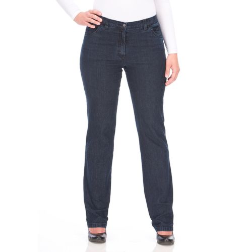 Jeans in Quer-Stretch-Qualität, mit Komfortbund, dark blue Denim, Gr.22