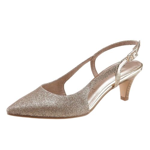 Tamaris Slingpumps, goldfarben, Gr.37