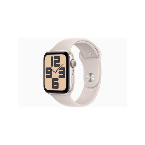 Apple Watch SE (2023) GPS 44mm - Starlight Aluminium Case with Starlight Sport Band - S/M