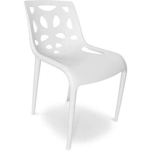 Privatefloor - Sitka Design Stuhl Weiß - pvc, Kunststoff - Weiß