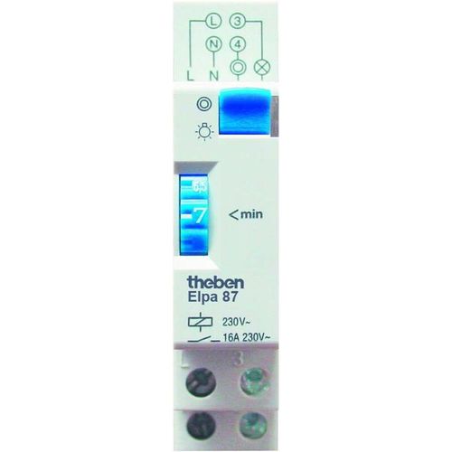 Theben – elpa 87 – Treppenlichtzeitschalter Treppenhausautomat Zeitschaltuhr – weiß