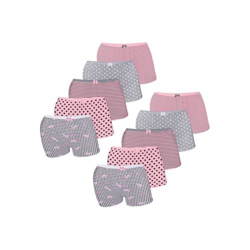LOREZA Panty 10 Mädchen Pantys aus Baumwolle Unterwäsche (Spar-Packung