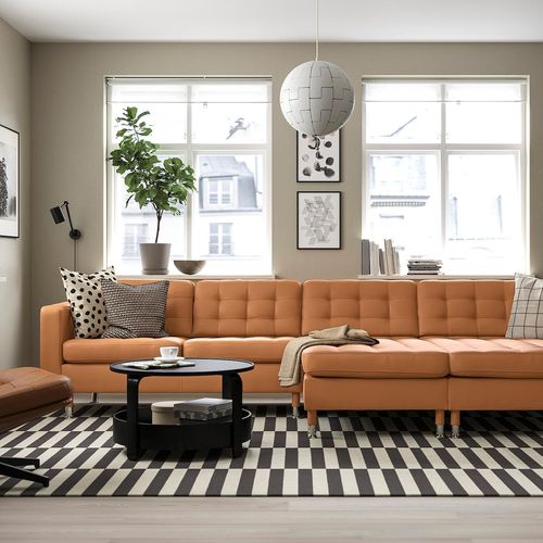 LANDSKRONA 4er-Sofa mit Récamieren