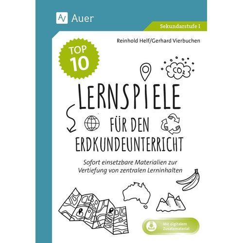 Die Top 10 Lernspiele für den Erdkundeunterricht - Reinhold Helf, Gerhard Vierbuchen, Geheftet