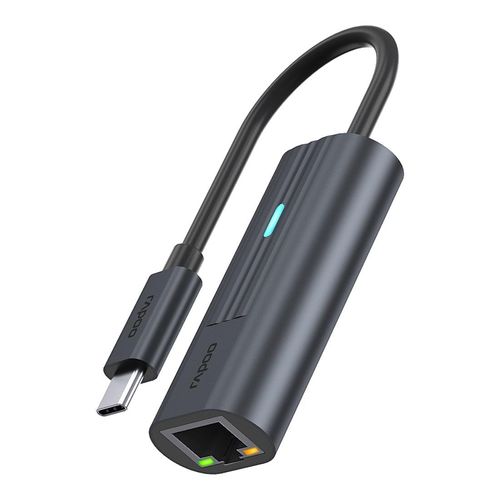 Rapoo USB-Adapter »UCA-1006 USB-C Adapter, USB-C auf Gigabit LAN, Grau«, USB-C zu RJ-45 (Ethernet), 15 cm