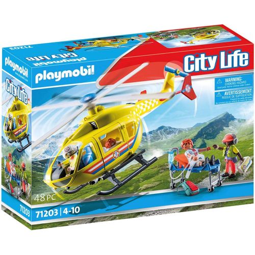 Playmobil® Konstruktions-Spielset Rettungshelikopter (71203), City Life, Made in Europe, bunt