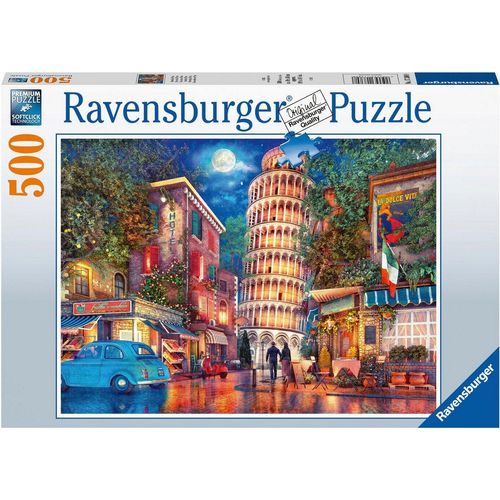 Ravensburger Puzzle Abends in Pisa, 500 Puzzleteile, Made in Germany; FSC® - schützt Wald - weltweit, bunt