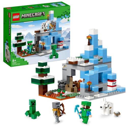 LEGO® Konstruktionsspielsteine Die Vereisten Gipfel (21243), LEGO® Minecraft, (304 St), Made in Europe, bunt