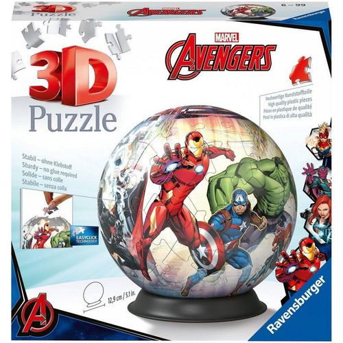 Ravensburger 3D-Puzzle Marvel Avengers, 72 Puzzleteile, Made in Europe, FSC® - schützt Wald - weltweit, bunt