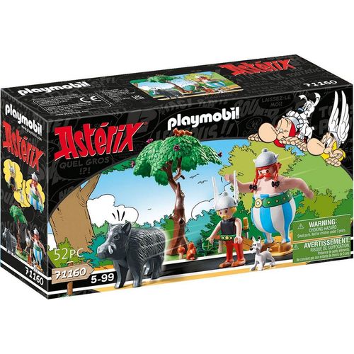 Playmobil® Konstruktions-Spielset Wildschweinjagd (71160), Asterix, (52 St), Made in Europe, bunt