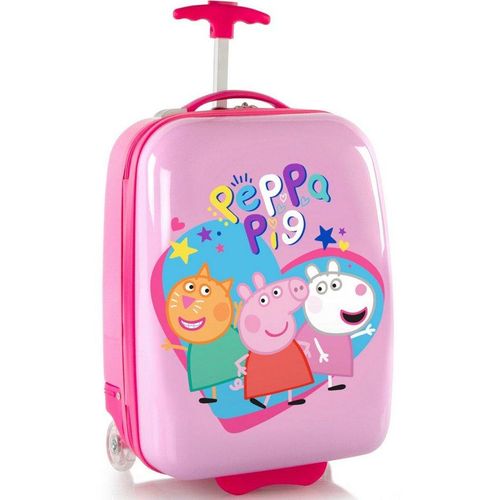 Heys Kinderkoffer Peppa Pig rosa, 46 cm, 2 Rollen, Kindertrolley Handgepäck-Koffer Kinderreisegepäck, rosa