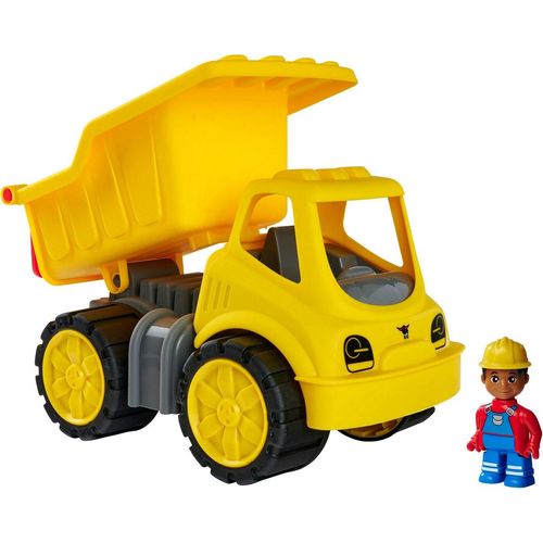 BIG Spielzeug-Kipper Power-Worker Kipper + Figur, Made in Germany, gelb