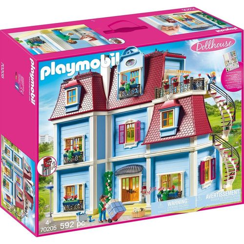 Playmobil® Konstruktions-Spielset Mein Großes Puppenhaus (70205), Dollhouse, (592 St), Made in Germany, bunt