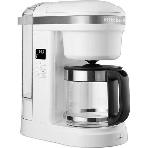 KitchenAid Filterkaffeemaschine 5KCM1208EWH WEISS, 1,7l Kaffeekanne, CLASSIC Drip-Kaffeemaschine mit spiralförmigem Wasserauslass, weiß