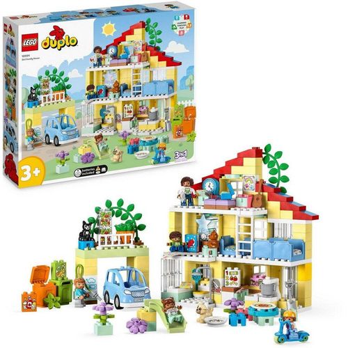 LEGO® Konstruktionsspielsteine 3in1 Familienhaus (10994), LEGO® DUPLO, (218 St), Made in Europe, bunt