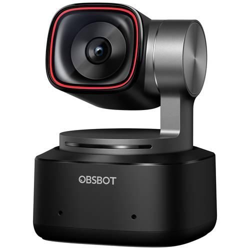 Obsbot Tiny 2 PTZ 4K-Webcam 3840 x 2160 Pixel Gestensteuerung, Sprachsteuerung, Schnelles Auto-Tracking per AI, Standfuß