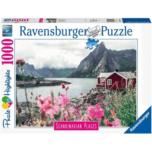 Ravensburger Puzzle Reine, Lofoten, Norwegen, 1000 Puzzleteile, Made in Germany, FSC® - schützt Wald - weltweit, bunt