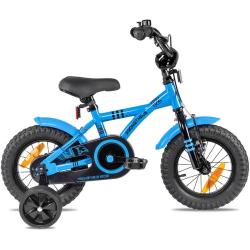 Kinderfahrrad PROMETHEUS BICYCLES „Hawk“ Fahrräder Gr. 22 cm, 12,5 Zoll (31,75 cm), blau Kinder Kinderfahrräder