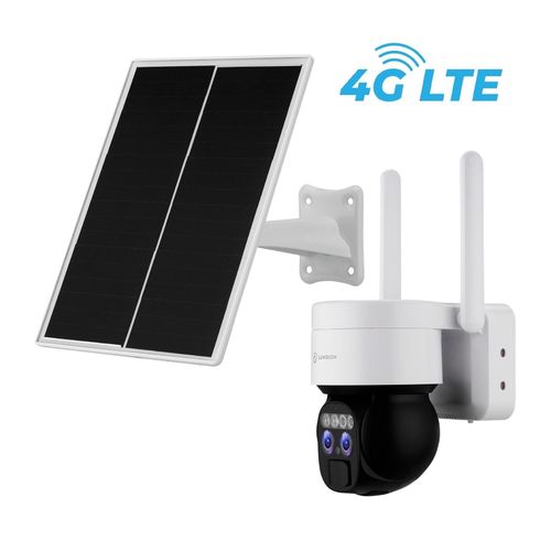 LUVISION 4G / LTE DUO PTZ Solar Überwachungskamera Kamera für SIM Karte 12x opt. Zoom Sirene