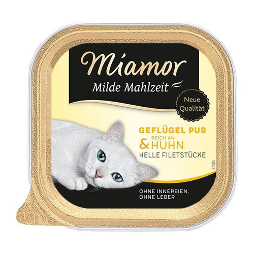 Miamor Milde Mahlzeit Geflügel pur & Huhn 32x100 g