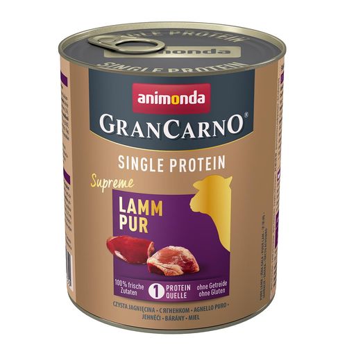 animonda GranCarno Single Protein Supreme Lamm pur 12x800 g