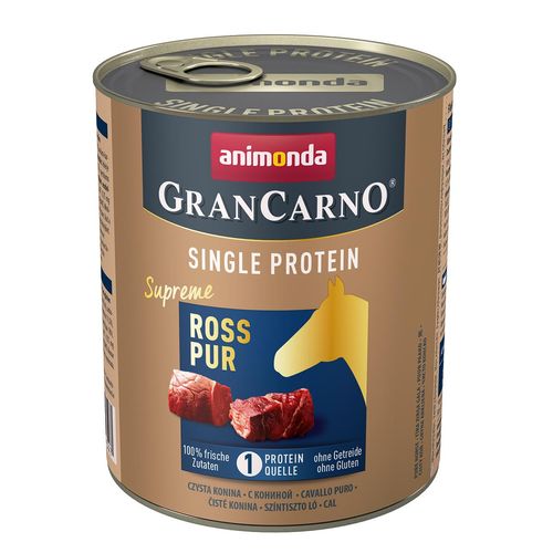 animonda GranCarno Single Protein Supreme Ross pur 24x800 g