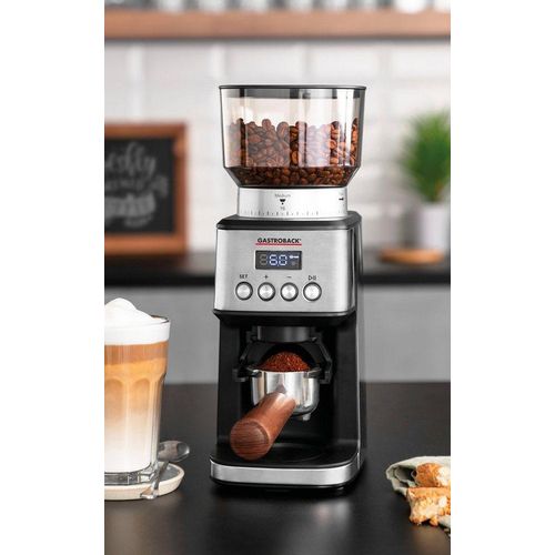 Gastroback Kaffeemühle 42643 Design Digital, 180 W, Kegelmahlwerk, 320 g Bohnenbehälter, schwarz