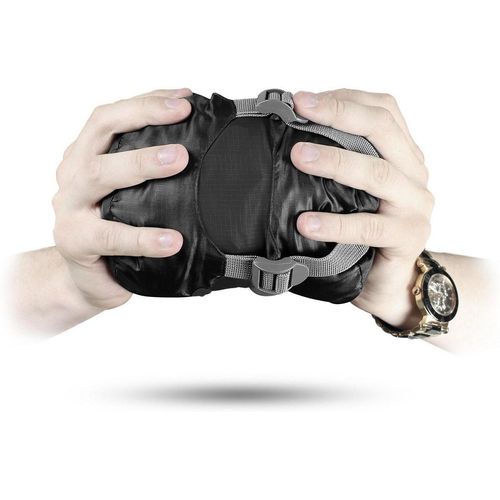normani Deckenschlafsack Ultralight-Schlafsack (RV links) Runty, Ultraleicher, kompakter Einzelschlafsack mit 3D Microtech - 570 g, grau|schwarz