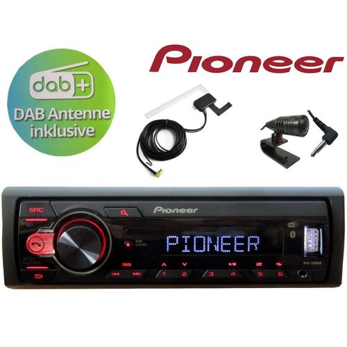 DSX PIONEER DAB+ Bluetooth USB Radio + DAB Antenne Fensterklebe Antenne Autoradio (Digitalradio (DAB)