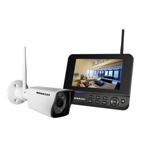 Megasat HS 130 Kameraset IP Videoüberwachung Funk Überwachungssystem HD Überwachungskamera
