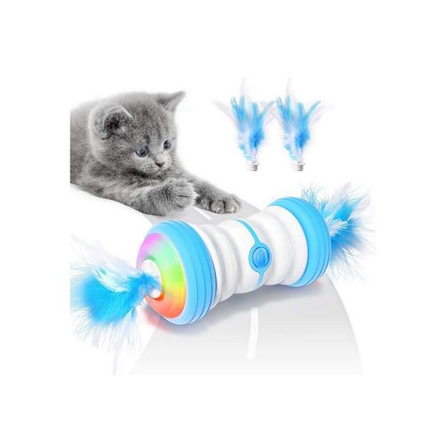 zggzerg Tier-Beschäftigungsspielzeug Interaktives Elektrischer Katzenspielzeug