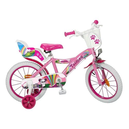 Toimsa Bikes Kinderfahrrad 16 Zoll Kinder Mädchen Fahrrad Kinderfahrrad Pink Rad Bike Fantasy