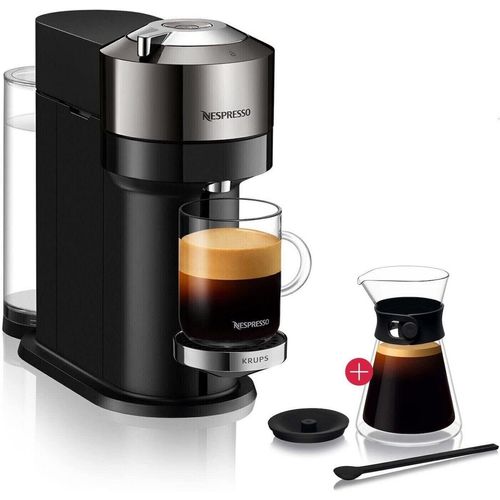 Krups Kapselmaschine Nespresso Vertuo Kaffeemaschine Kaffeekapselmaschine + Pour-Over