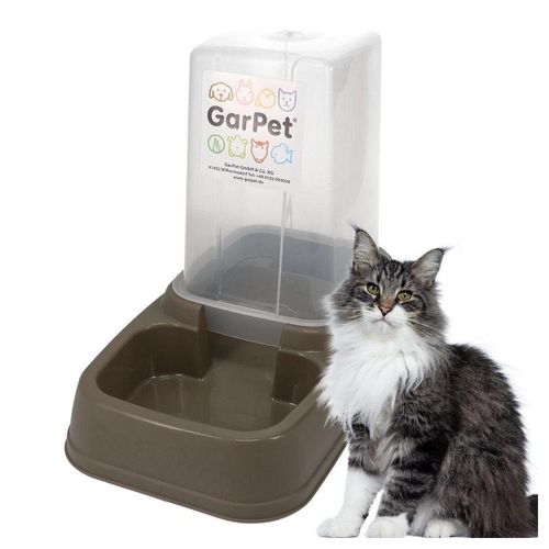 GarPet Hunde-Futterspender Automatischer Futterspender Wasserspender 2in1 für Hunde Katzen