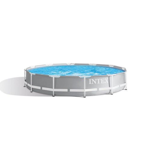 Intex Pool INTEX Prism Frame Pool Ø 366 x 76 Gartenpool Swimming Pool Familienpool 26710