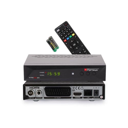 RED OPTICUM Nytro Box Plus Hybrid Receiver DVB-T2 HD Receiver (DVB-C & DVB-T2 Receiver mit Aufnahmefunktion PVR
