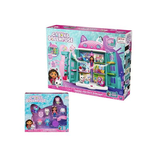 Spin Master Spielfigur 6060414 6060440 Gabby's Dollhouse 2er Set Purrfektes Puppenhaus