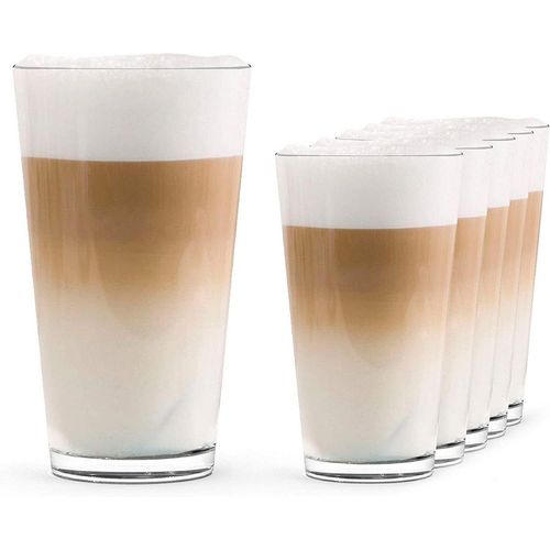 SAHM Latte-Macchiato-Glas Latte Macchiato Gläser Set 6 STK