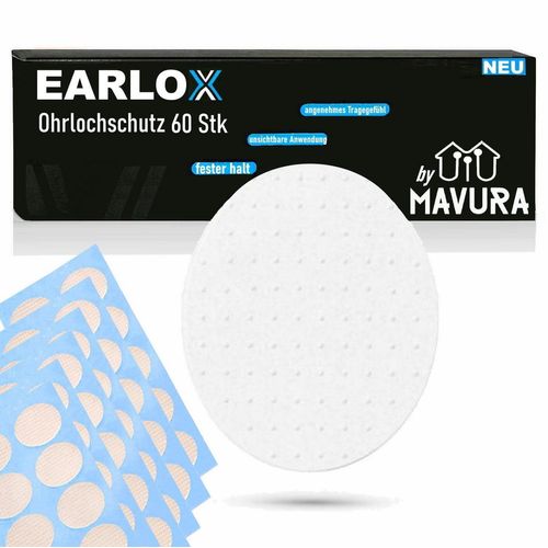 MAVURA Einhänger für Ohrschmuck EARLOX Earlobe Tapes Ohrlochschutz gegen ausgeleierte