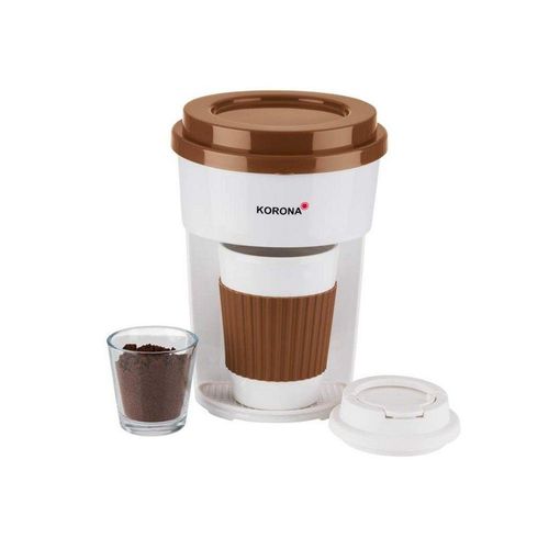 KORONA Filterkaffeemaschine Kaffee to Go Kaffeemaschine mit Becher