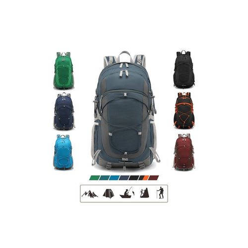 TAN.TOMI Wanderrucksack 40L Wanderrucksack Trekkingrucksack Rucksack Outdoor (Set mit 1 Rucksack und 1 Regenschutz