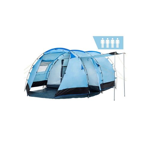 CampFeuer Tunnelzelt Zelt Super+ für 4 Personen