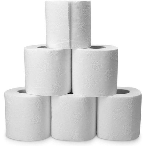 HMH Toilettenpapier 96 Rollen Toilettenpapier 3-lagig Klopapier WC-Papier Papierhandtücher Papier (96-St)