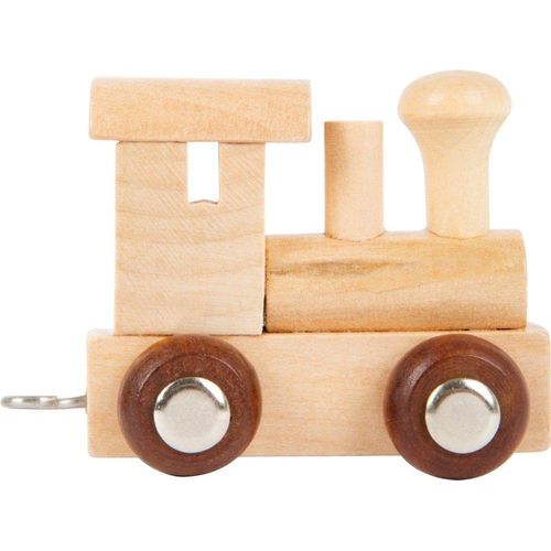 Small Foot Spielzeug-Zug Buchstabenzug Lok Lokomotive Holz natur Namenszug