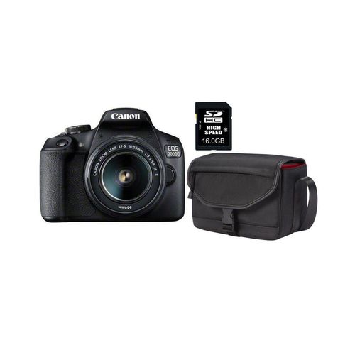 Canon EOS 2000D EF-S 18-55 IS II Value Up Kit Spiegelreflexkamera (EF-S 18-55mm f/3.5-5.6 IS II