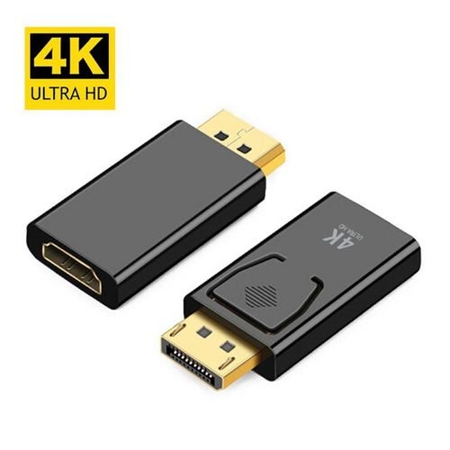 TradeNation DisplayPort Stecker auf HDMI Buchse DP auf HDMI Adapter Konverter 4K Audio-Adapter DisplayPort zu HDMI
