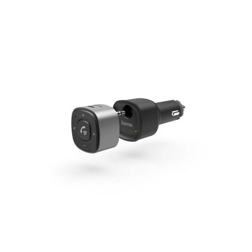 Hama Bluetooth®-Receiver für Kfz, 3,5-mm-Stecker u. Ladegerät Bluetooth-Adapter, schwarz