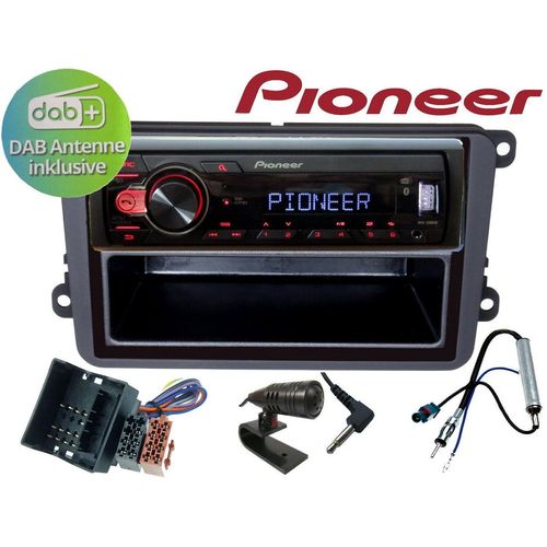 DSX PIONEER DAB+ Bluetooth USB für VW Golf 5 V 6 VI Passat 3BG Antenne Autoradio (Digitalradio (DAB)