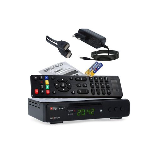 RED OPTICUM SBOX Plus mit PVR Aufnahmefunktion + HDMI Kabel SAT-Receiver (PVR