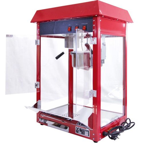 KuKoo Retro Popcornmaschine Popcorn Maker Popcornautomat Popcorn Automat Partyservice – Rot